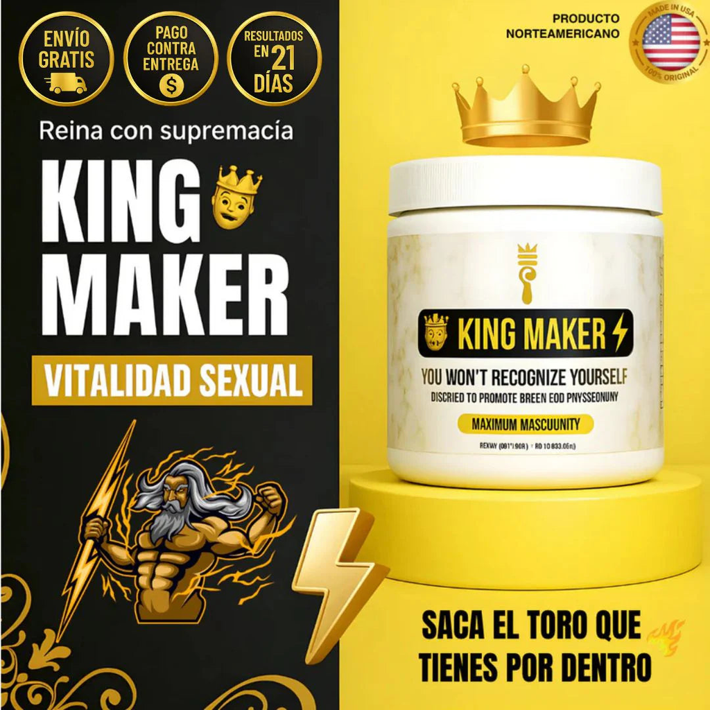 👑 KING MAKER – Suplemento Anabólico Masculino 13 en 1💥