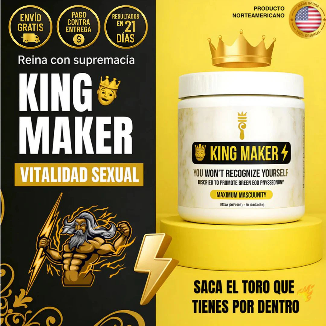 👑 KING MAKER – Suplemento Anabólico Masculino 13 en 1💥